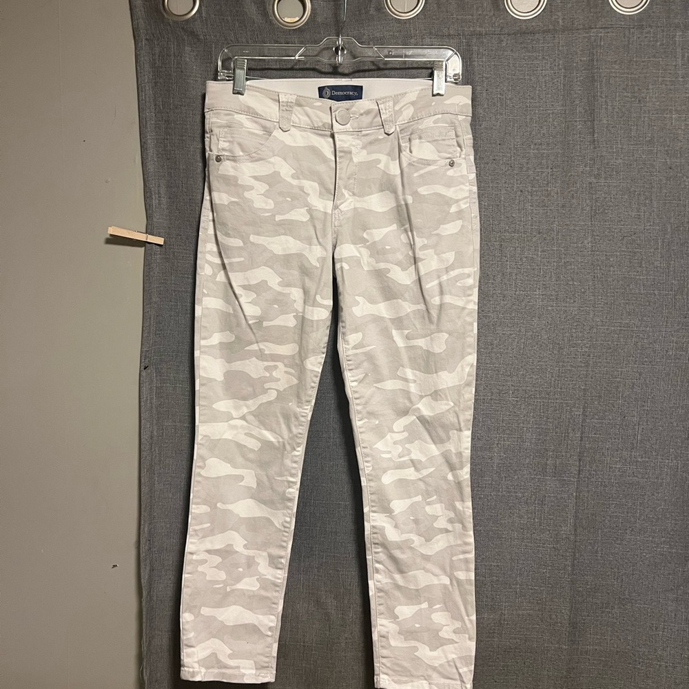 Democracy Light Gray Camouflage Pants